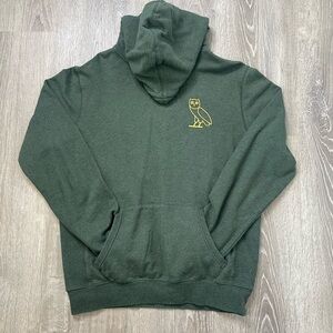 Drake OVO Dark Green Sweater with Gold Owl Emblem